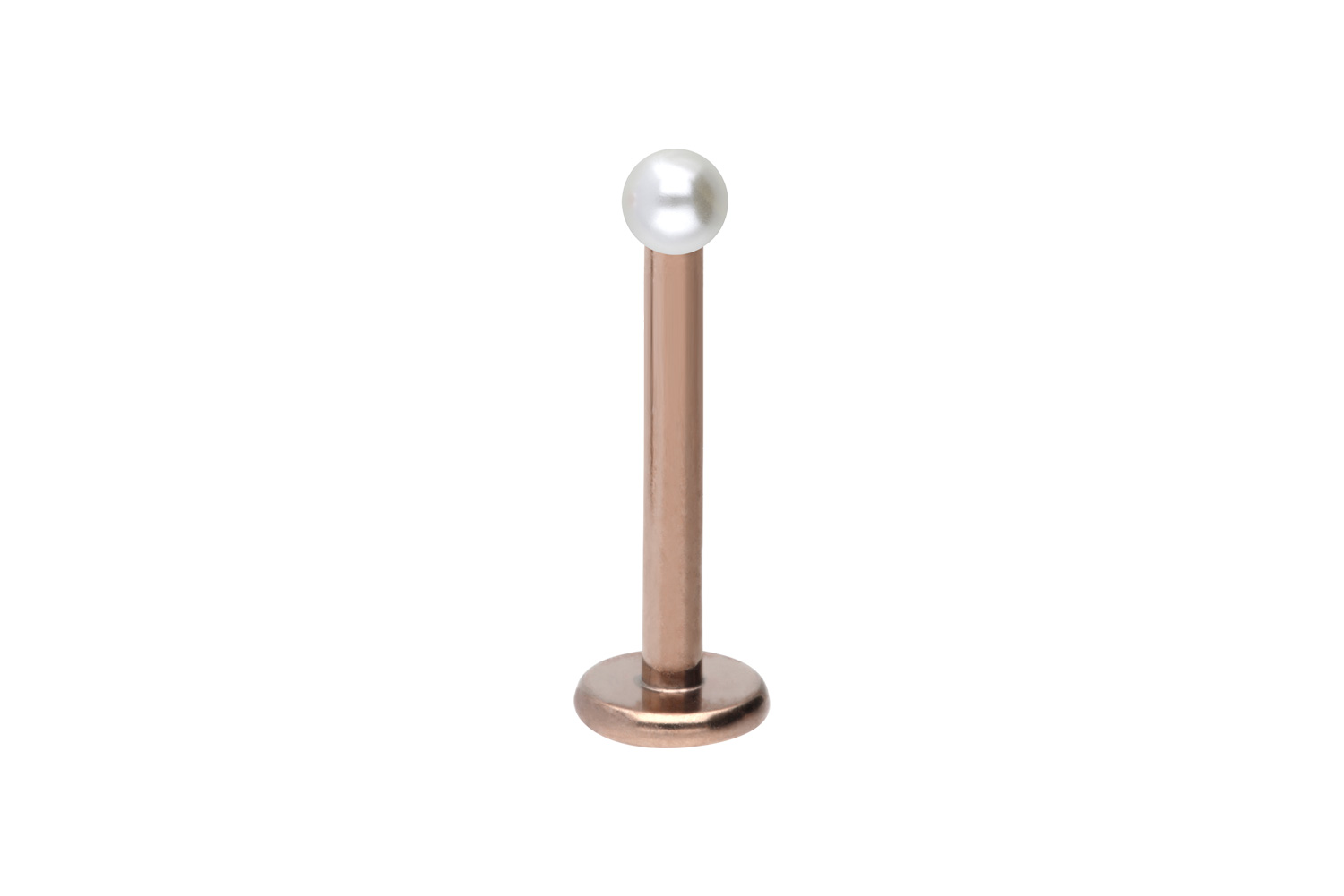 Titan Labret Piercing SYNTHETISCHE PERLE